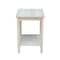 International Concepts Rectangle Portman Accent Table, 16 W, 14 L, 20 in H, Wood, Unfinished OT-41 - alternate 2